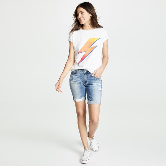 AG "Nikki" Relaxed Skinny Jean Shorts, size 27 - Picture 3 of 12